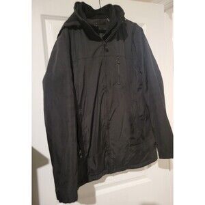Calvin Klein Outerwear Double-Zip Layered Jacket Removable Hood Men's M